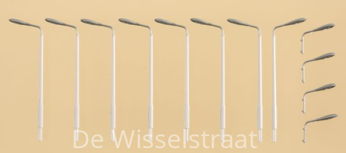 Auhagen 41621 8 mastlampen, 4 wandlampen