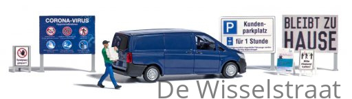 Busch 7912 Mercedes-Benz Vito Bus met figuur