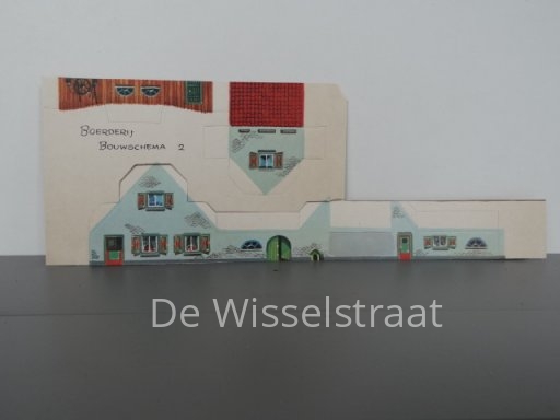 Divers 351299 Bouwplaatjes van een boerderij