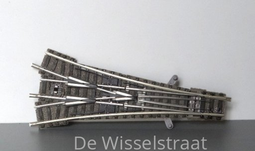 Fleischmann 9157/58 Driewegwissel hand, L= 111 mm