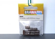 Brawa 3044 Contrastekkers rond Ø 2,5 mm, bruin