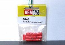 Brawa 3046 Contrastekkers rond Ø 2,5 mm, oranje