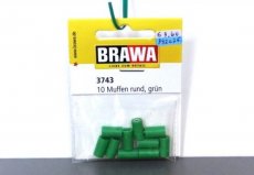 Brawa 3743 Contrastekkers rond Ø 1,6 mm, groen