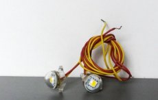 Brawa 383404 LED-verlichtingsvoet geel, 2 stuks