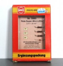 Busch 5980 Rode super mini-LED's