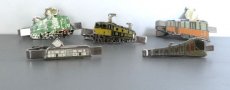 Divers 379858 Trein, bus en tram pins,10 stuks