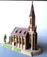Huis 390200 Kerk met bruidspaar en grondplaat