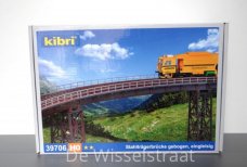 Kibri 39706 Stalen liggerbrug gebogen enkelspoor