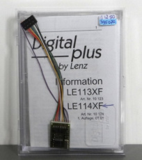 Lenz LE114XF is een oudere NMRAconforme DCC deco.