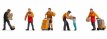 Noch 15069 Pakketbezorgers, 5 figuren