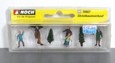Noch 15927 Kerstboomverkoop, 4 figuren