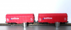 Piko 58094 Set van 2 staalwagons Railion