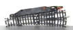 Roco 2452EL-b Wissel elektrisch links