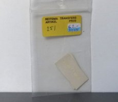 Alleen bekijken: bestellen via  Reitsma 251